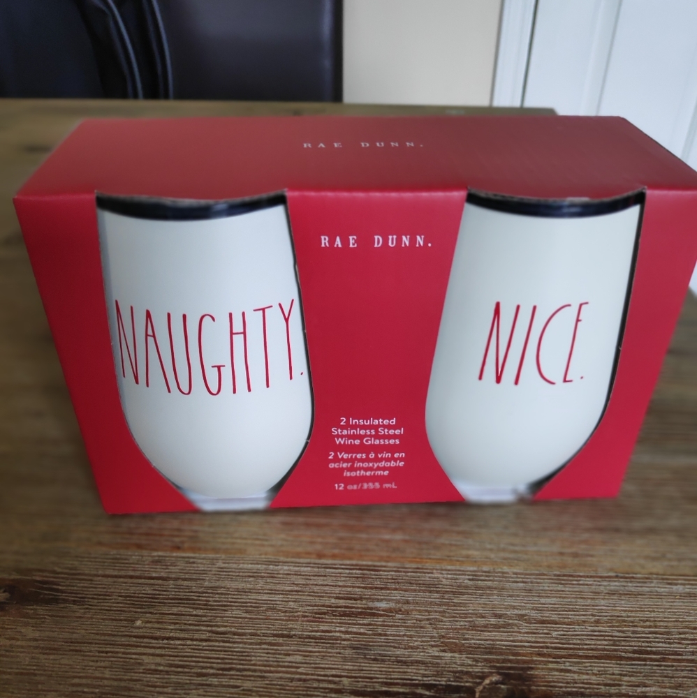 Rae Dunn wine glasses